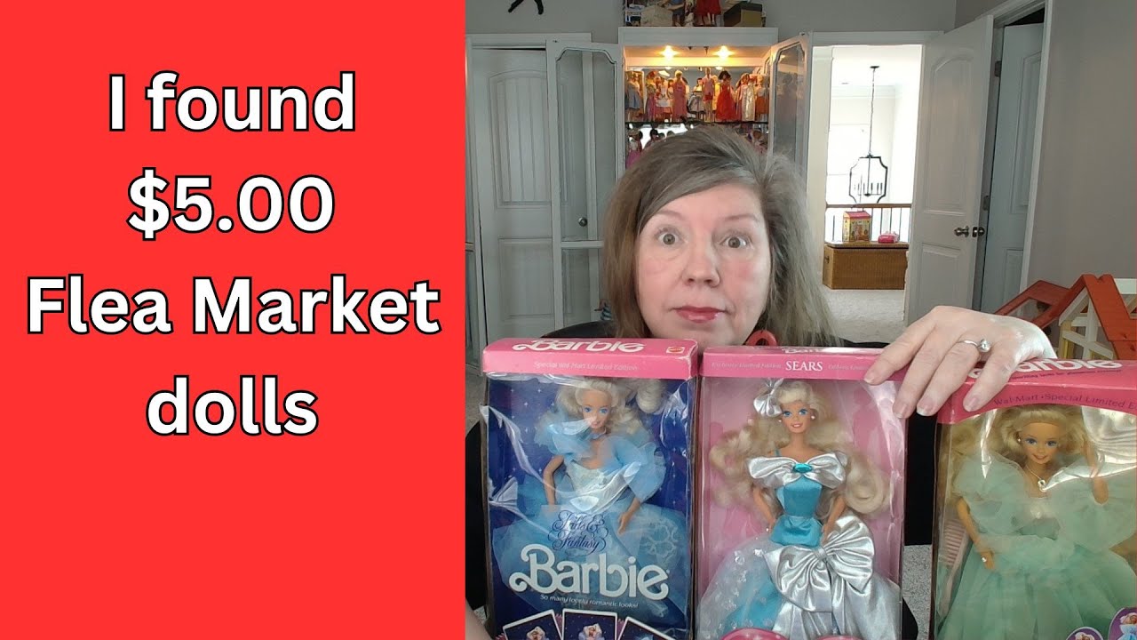 I bought $5 Mint💕 Barbie dolls Flea Market finds & Hauls