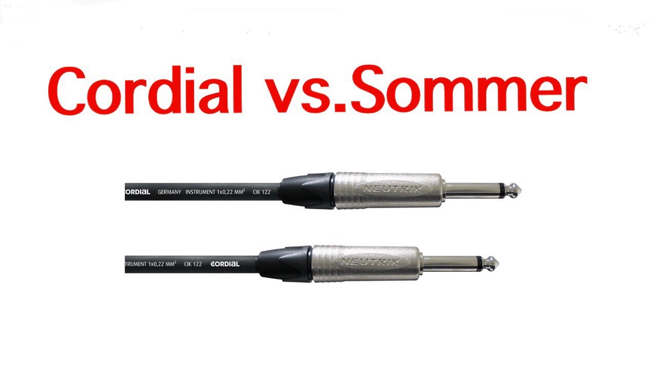 CORDIAL CIK 122 vs.SOMMER Cable The Spirit. Short vs. Long. Guitar cable comparison.😈 2017