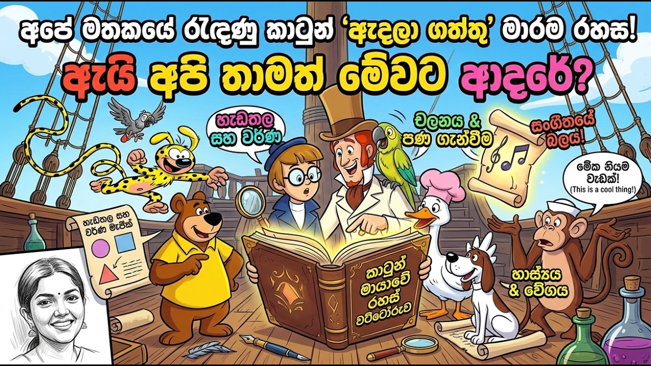 කාටූන් නිර්මාණ අගයමු | Let's appreciate cartoon creations
