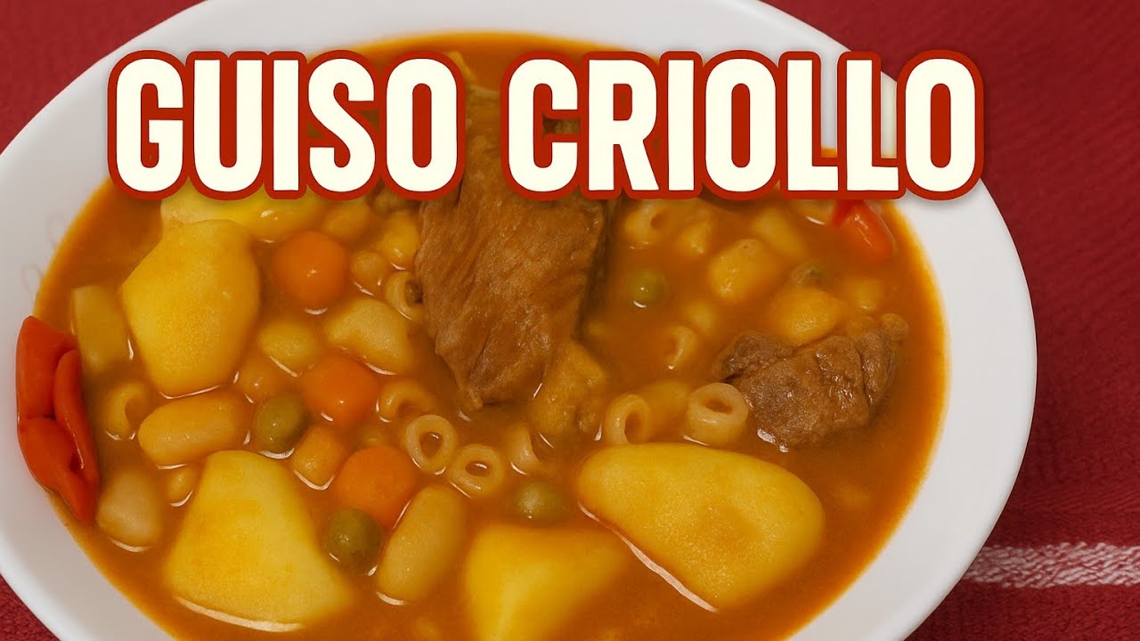Guiso de carne con fideos (muy facil y rendidor)