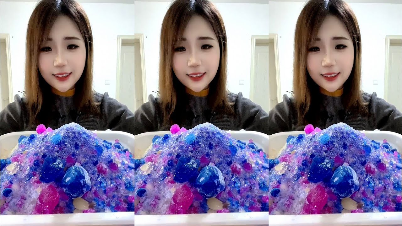 ASMR SHAVED ICE EATING / ICE EATING