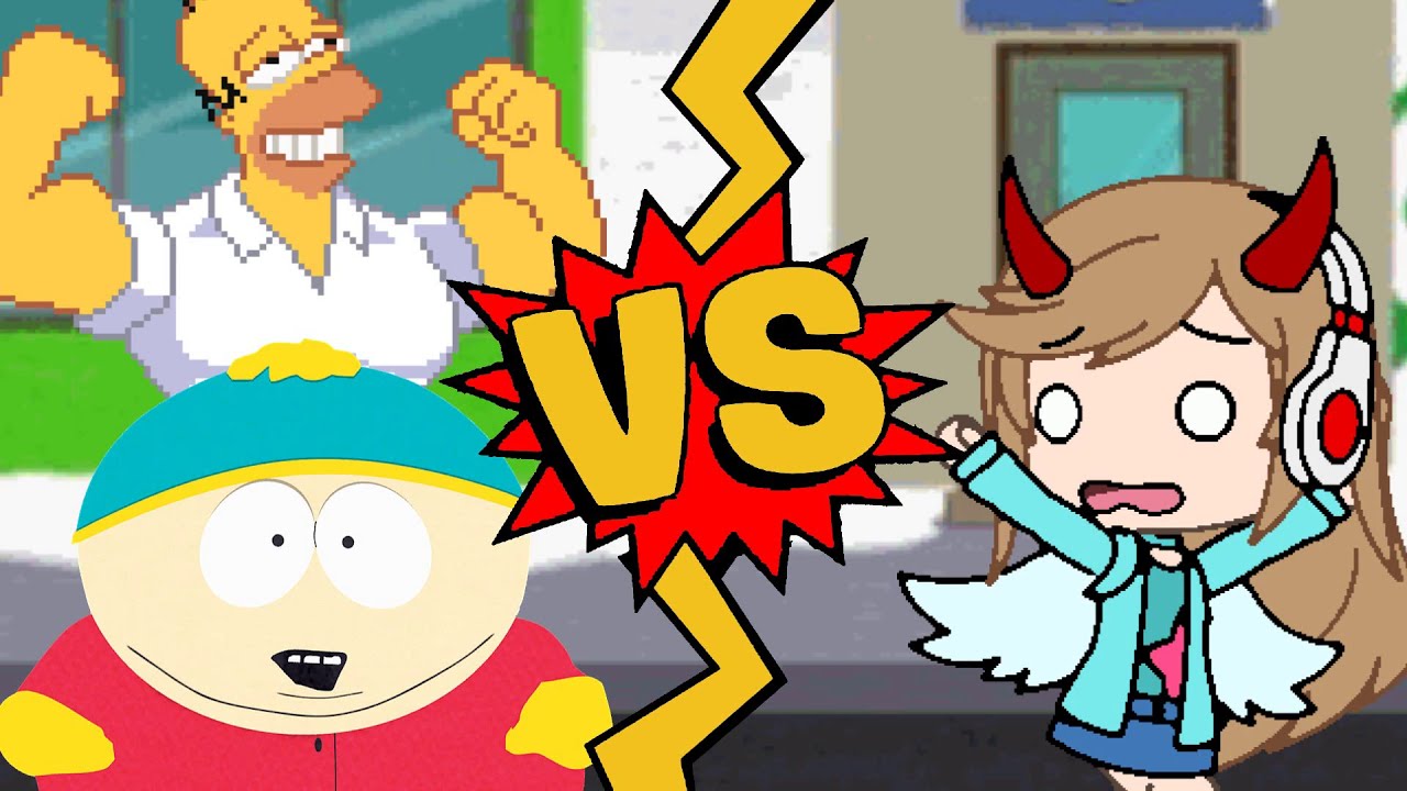 M.U.G.E.N. Battles | Homer Simpson/Eric Cartman vs Gachatuber