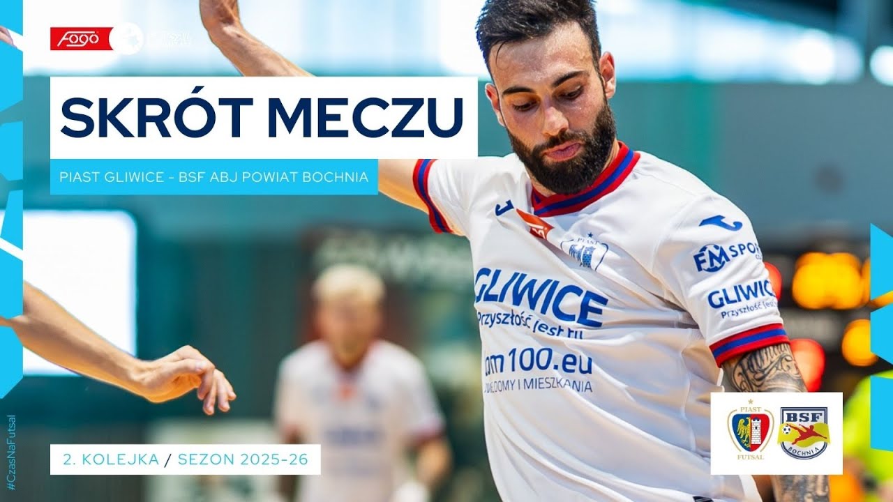 Piast Gliwice - BSF ABJ Powiat Bochnia 5:2 | SKRÓT | 2. kolejka (2025/26)