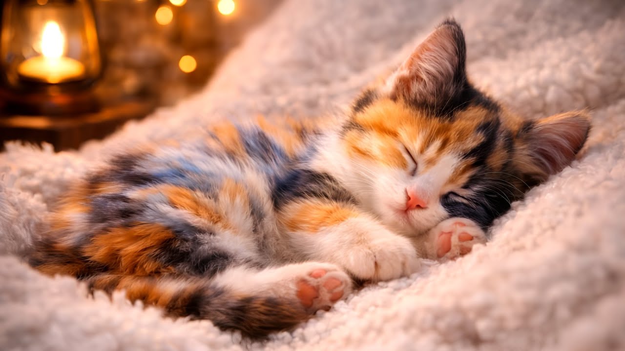 Cat Sleep Music 🐱  Relaxing Piano for Deep Sleep  Adorable Sleeping Kittens