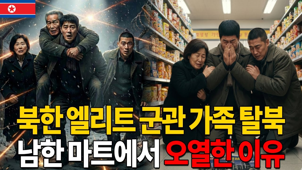 전단지 한 장에 인생 건 북한 중대장 가족이 남한 마트 바닥에서 오열한 진짜 이유