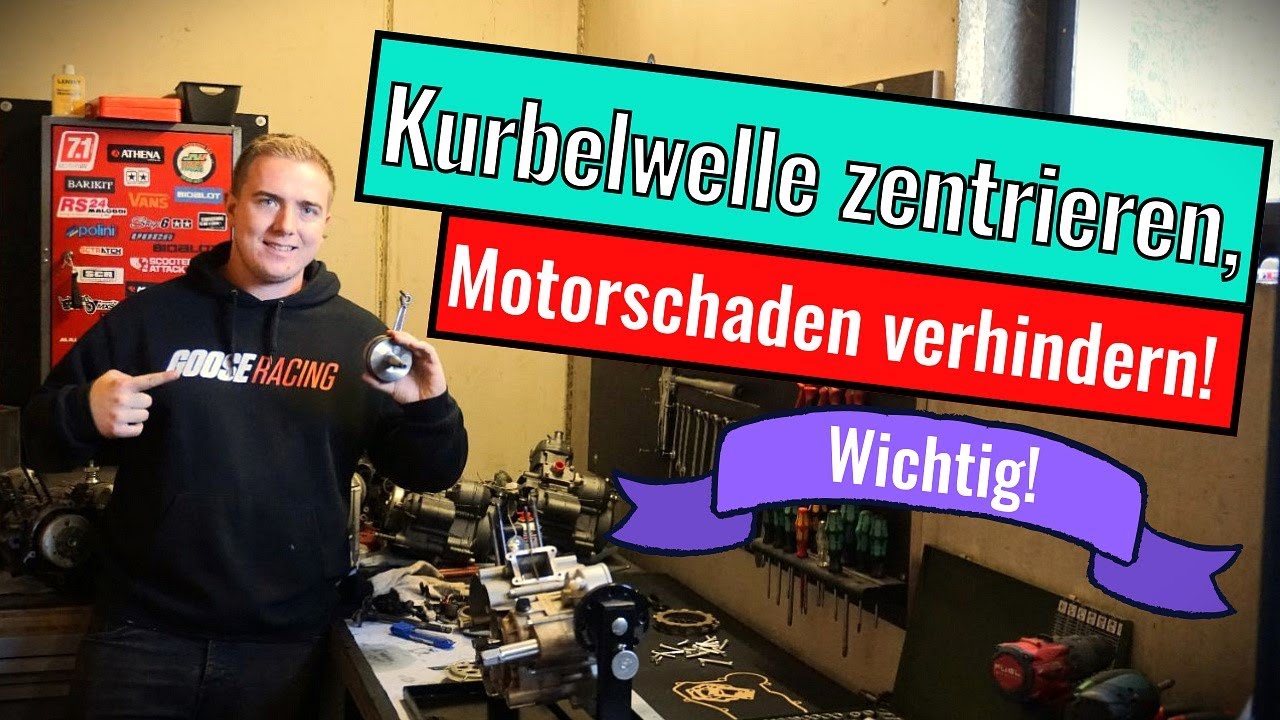 Kurbelwelle im Gehäuse zentrieren / Goose Racing