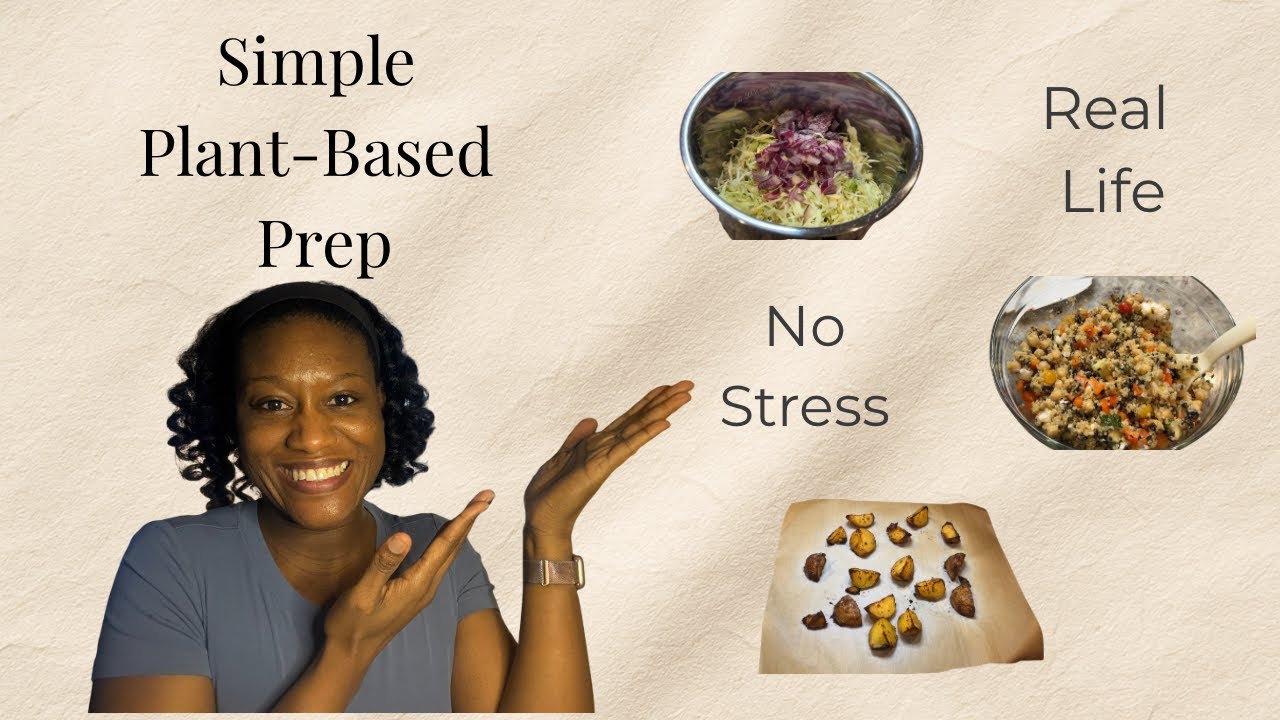 Simple Plant-Based Mini Meal Prep | Mediterranean Quinoa & Crispy Potatoes