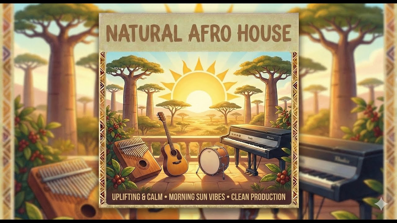 Natural Afro House for Studying 📚 Focus & Chill Mix | Relaxing Background Music