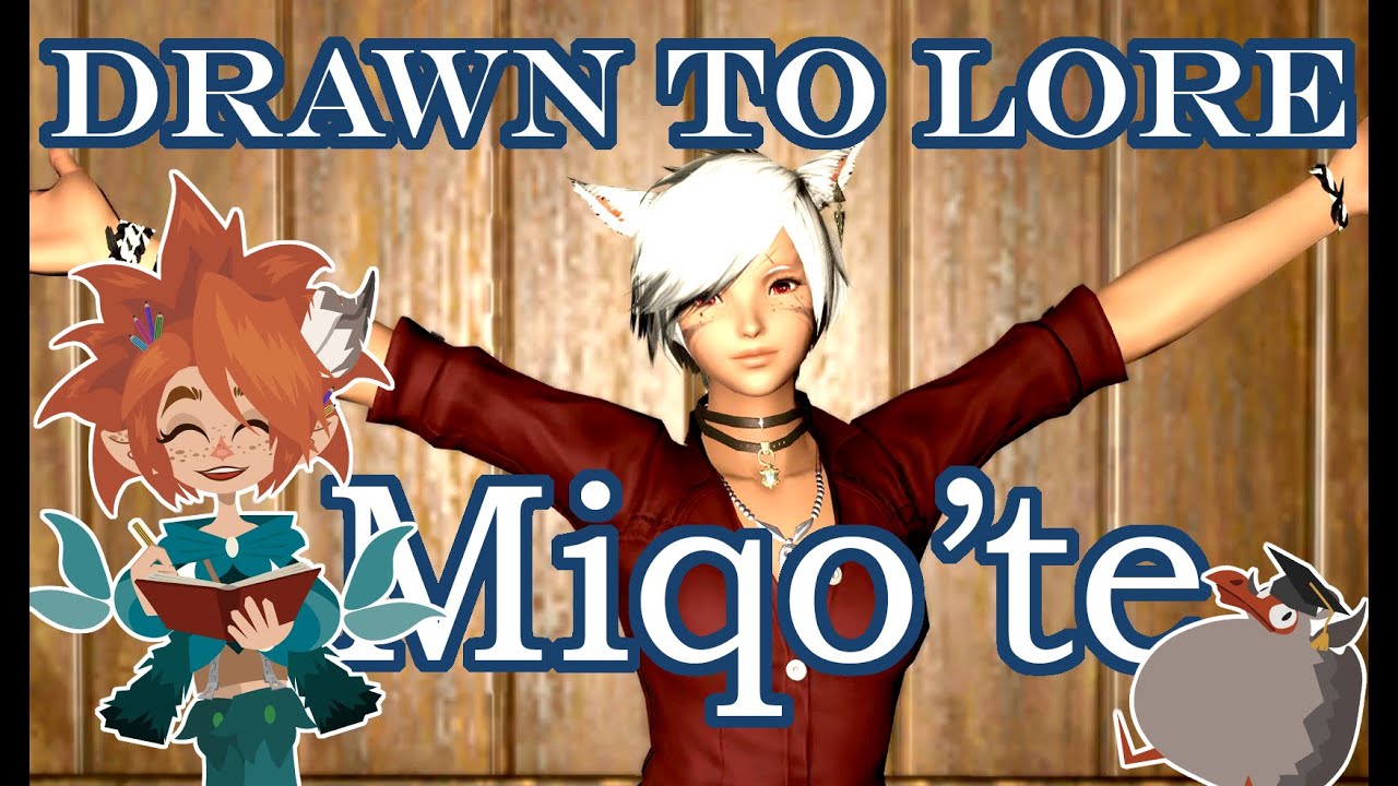 FFXIV - Drawn to lore – Miqo’te – Fanart and facts. Sun and Moon and really odd names!