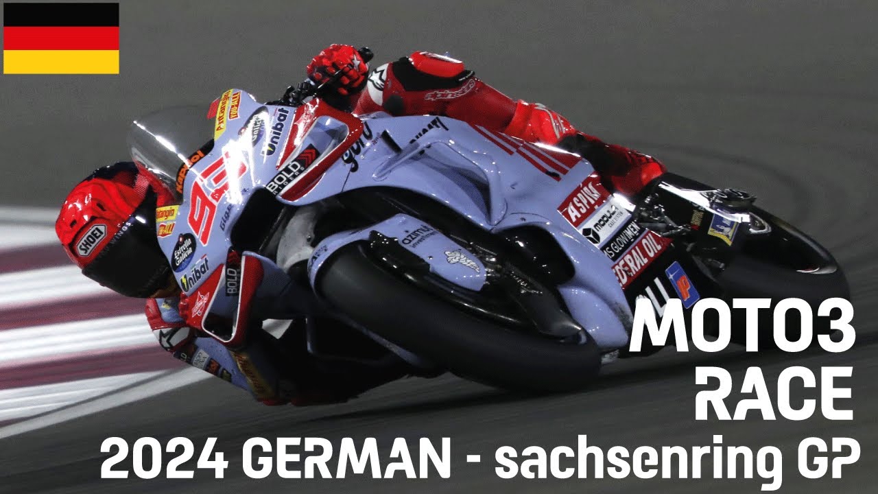 🏍️ Moto3 Race Analysis | German GP at Sachsenring | July 5-7, 2024 #germanGP