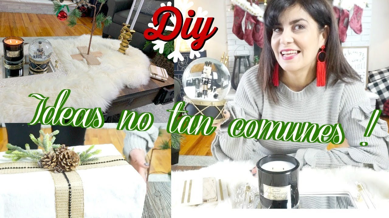 4 IDEAS  PARA DECORAR TU  MESA DEL CENTRO EN NAVIDAD  ✨ |  CAROLAMM