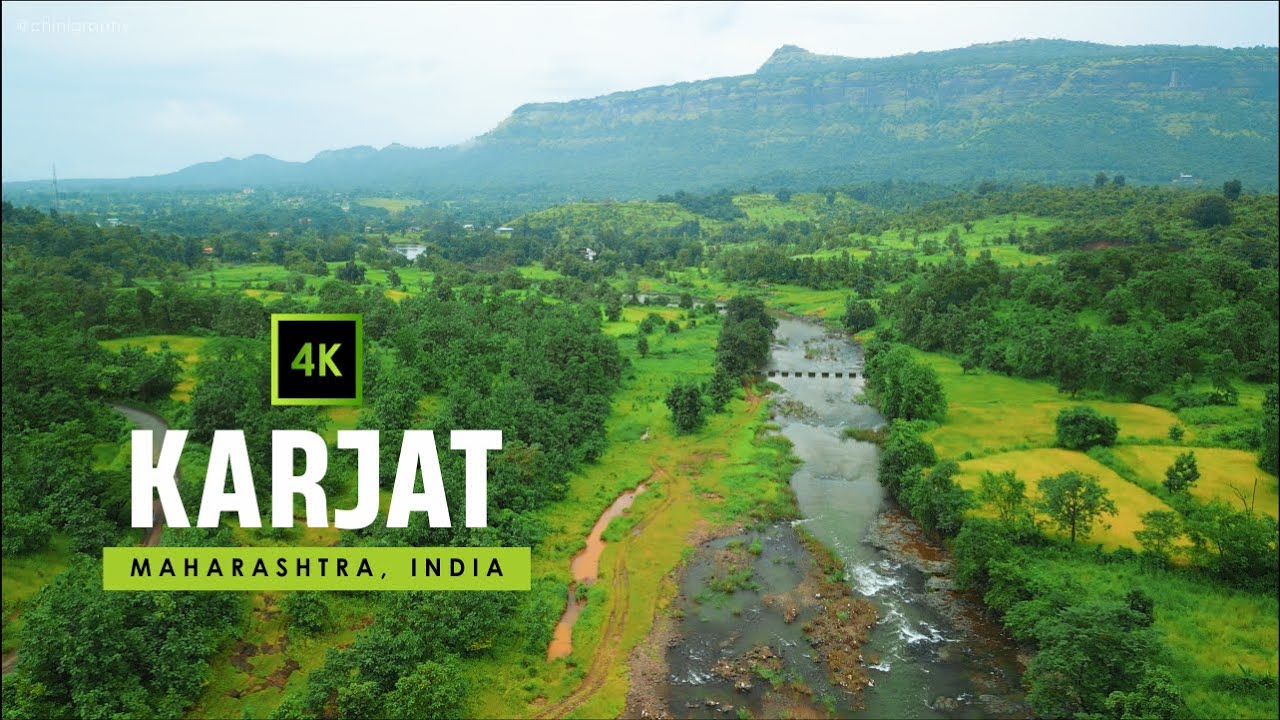 Countryside City in India 🇮🇳 | Karjat, Maharashtra | India in 4K