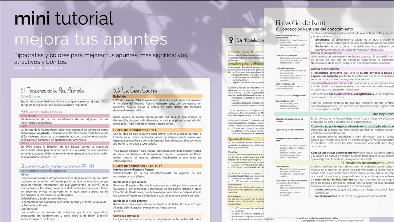 C&oacute;mo hacer apuntes bonitos en Word