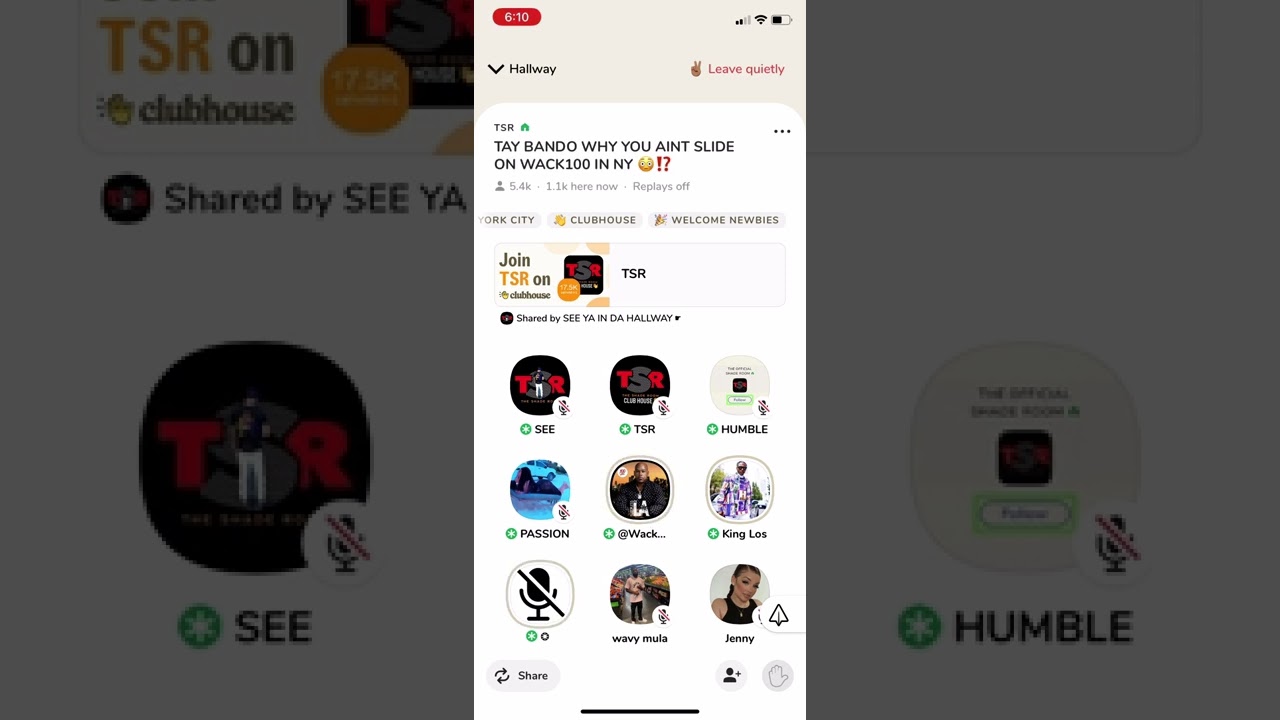 Wack 100 vs tay bando #clubhouse #wack100 #drama #beef #youtube