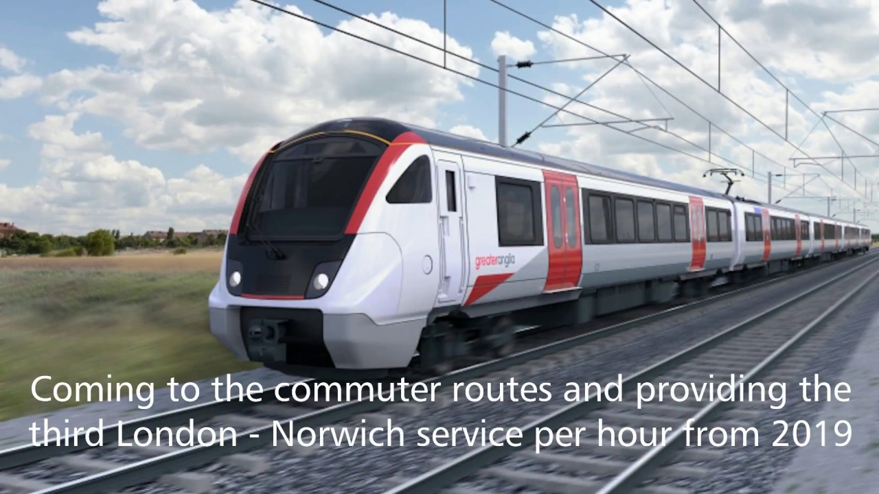 Bombardier Aventra mock-up for Greater Anglia