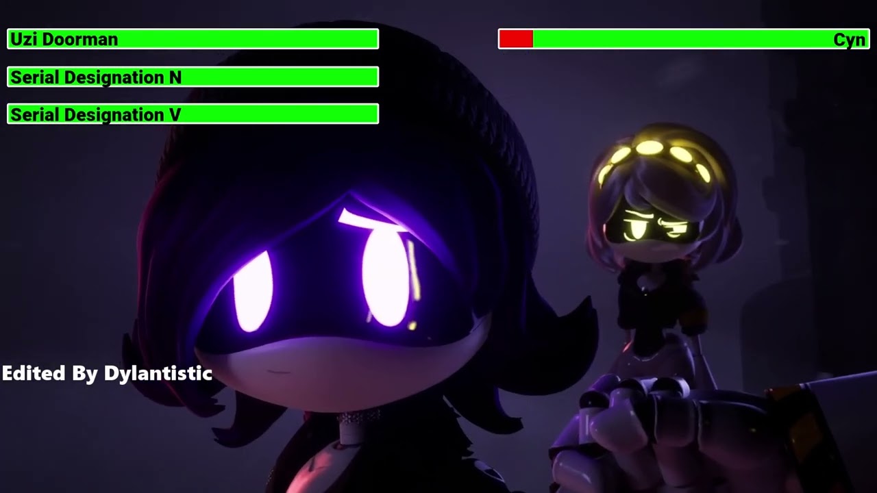 Murder Drones: Episode 8 (2024) Final Battle with healthbars (Remake)