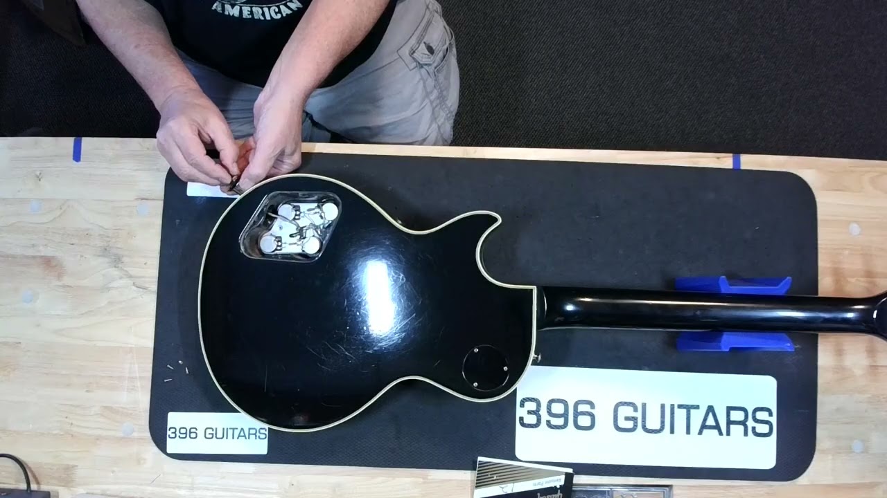 Ремонт и настройка электроники гитары Gibson Les Paul.
