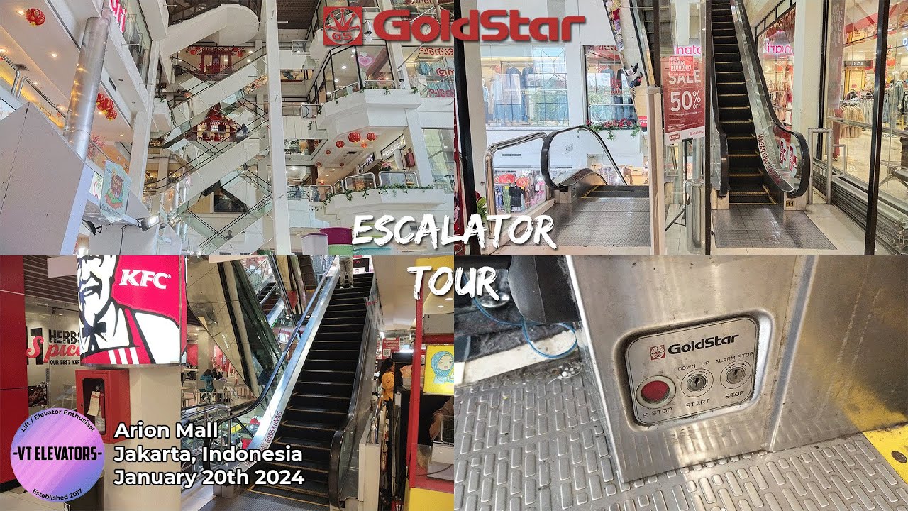 Tour of Escalators at Arion Mall: 1980s GoldStar