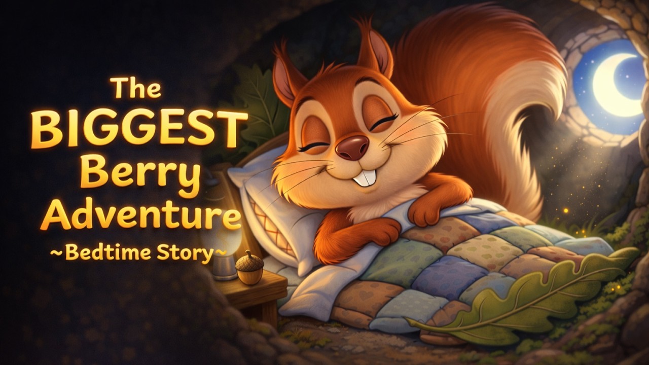 The Biggest Berry Adventure: A Squirrel's Bedtime Story About Sharing 🐿️✨
