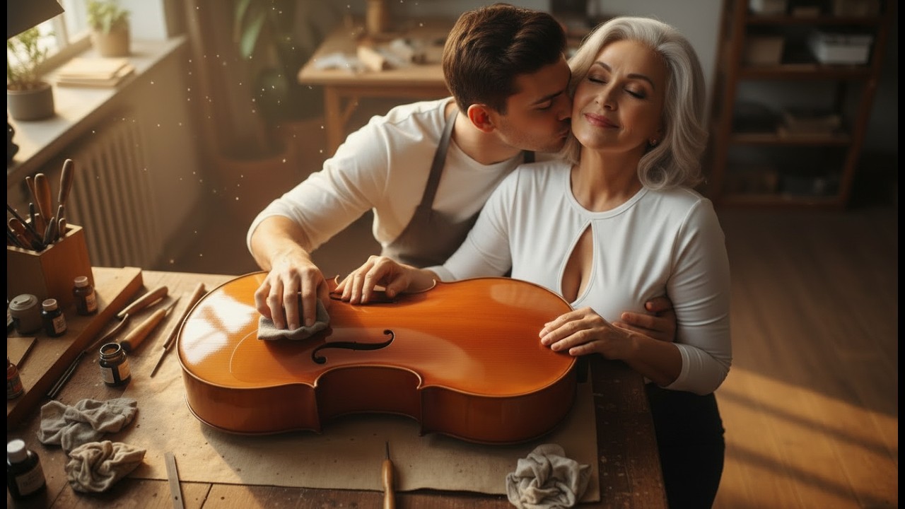 A 71 year old woman is dating a 23 year old guy, they are in love and want to kiss