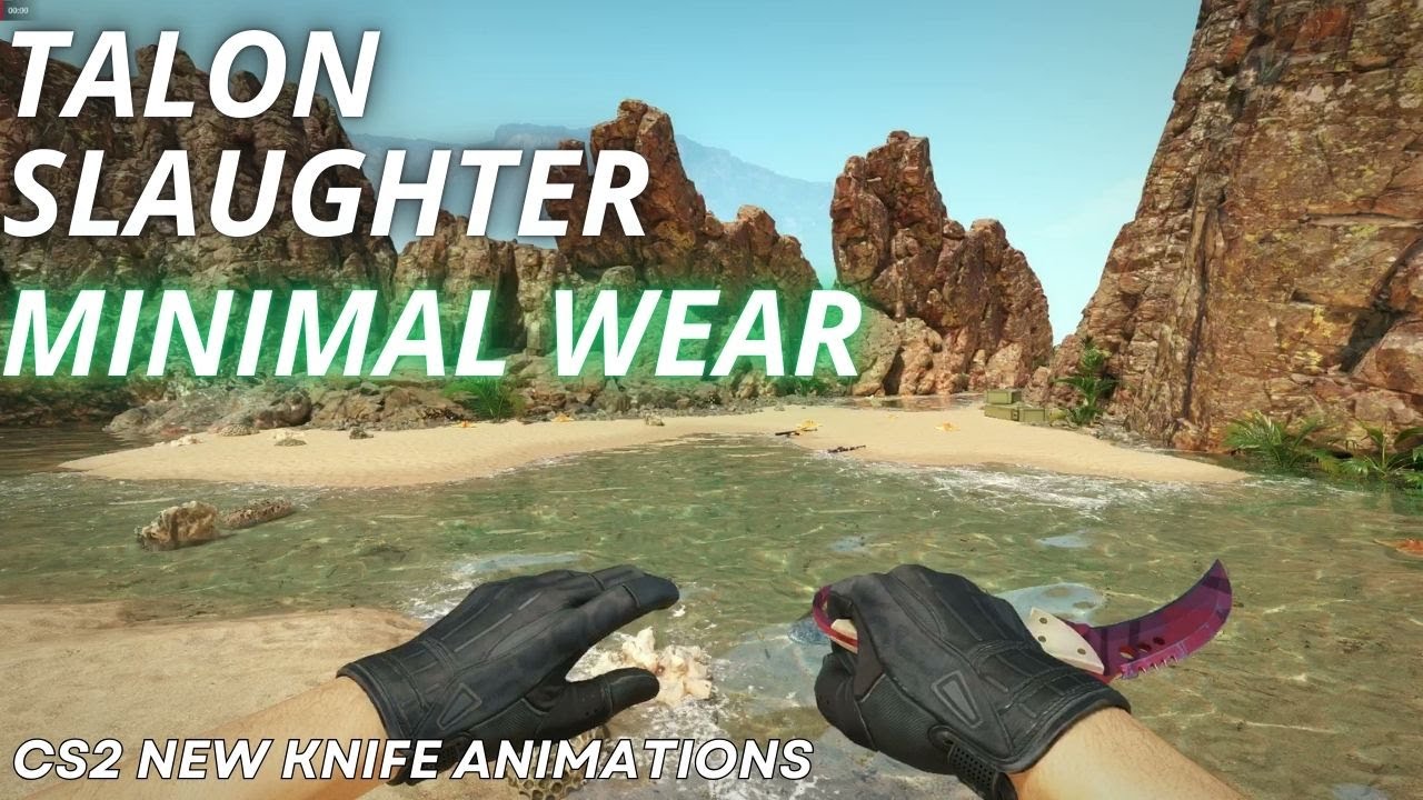 Talon Knife Slaughter (Minimal Wear) | CS2 Skin Showcase with NEWEST Animation