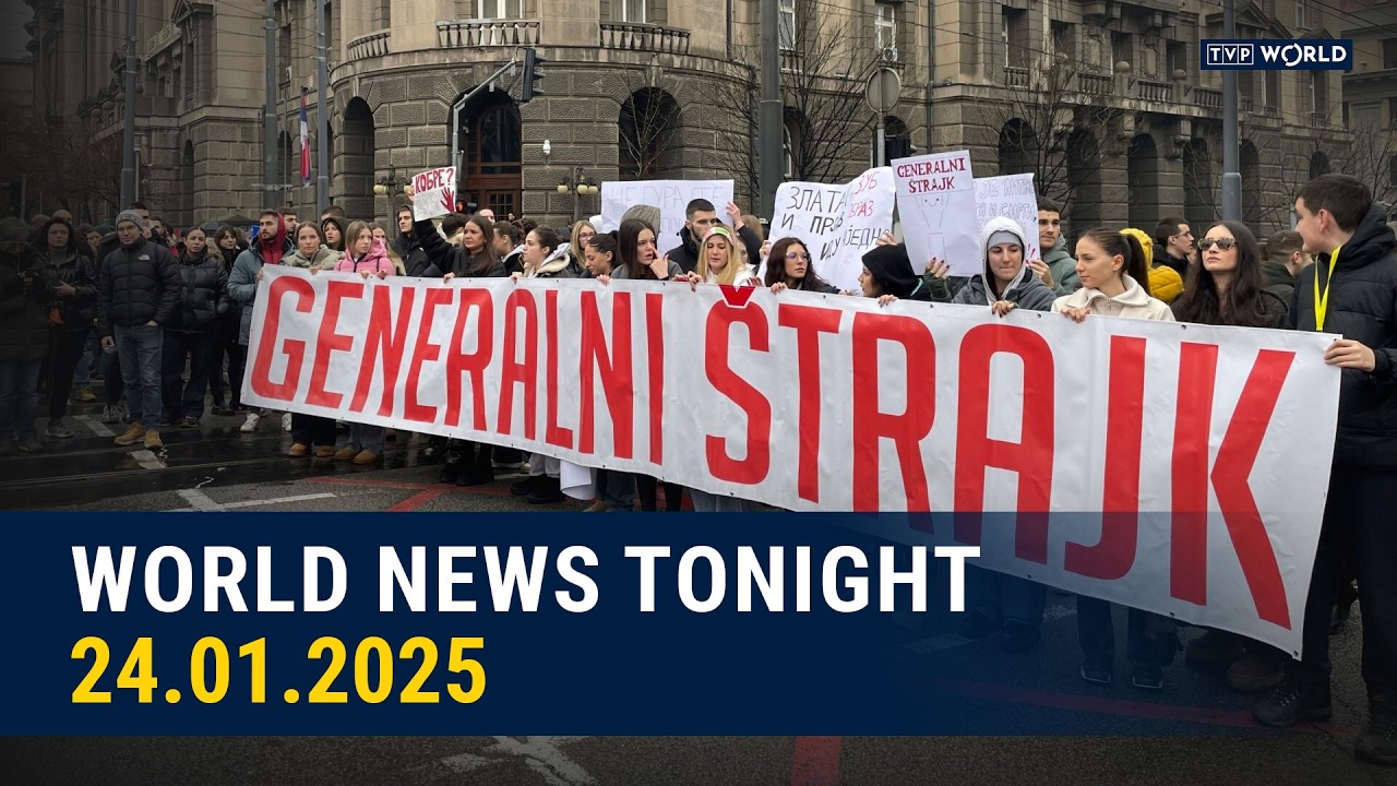 Thousands demand justice as general strike grips Serbia | World News Tonight