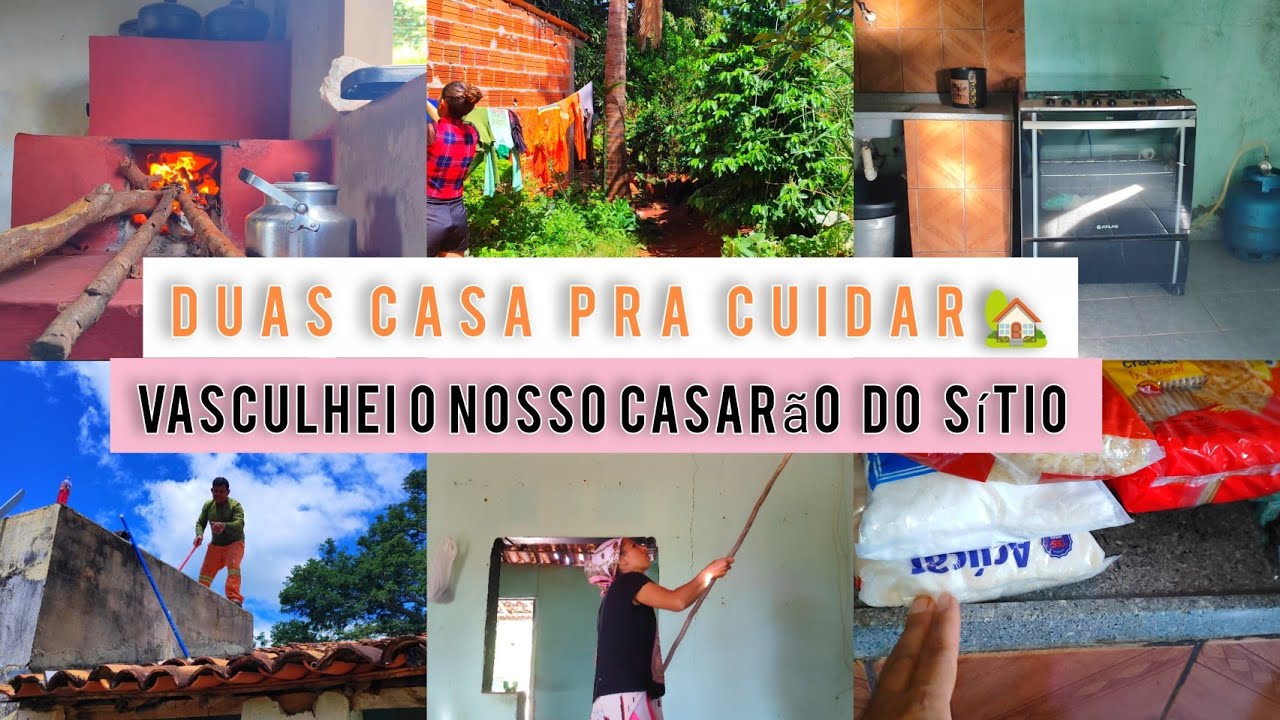 CUIDANDO DE FRANGO CAIPIRA /VASCULHANDO O CASARÃO/ PRIMEIRAS COISAS NA CASA !