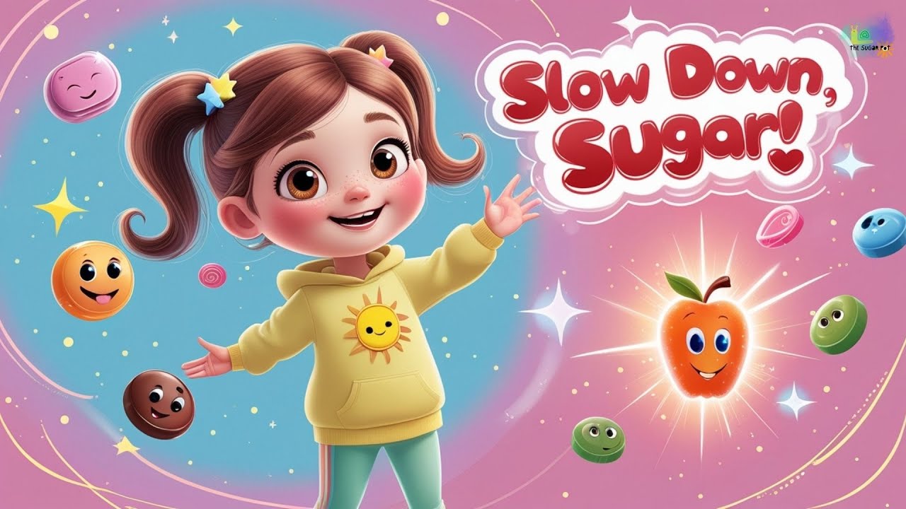 Sugar Says “Hello!” (But I Say “Slow!”) 🍭😄 | A Healthy Eating Song for Kids | Healthy eating lessons