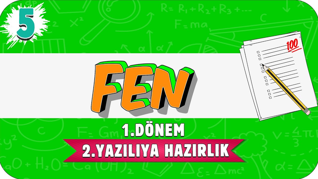 5.Sınıf Fen 1.Dönem 2.Yazılıya Hazırlık | 2021 📝