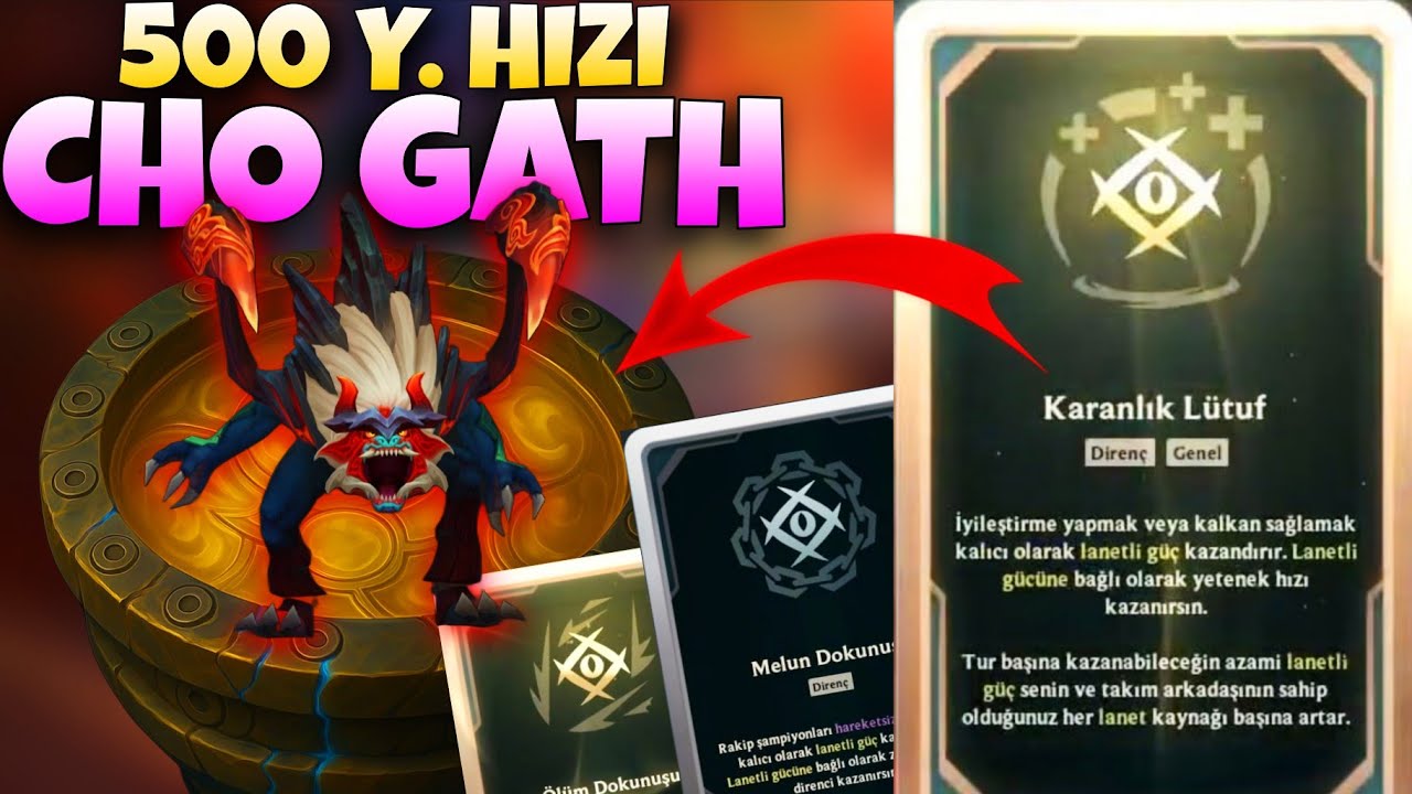 500 YETENEK HIZI CHO GATH - LOL ARENA MODU