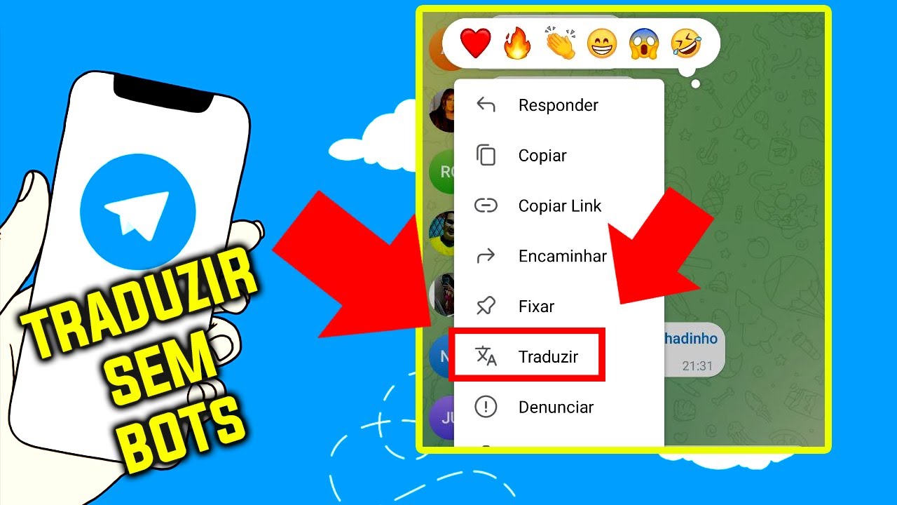 Como Ativar a Tradu&ccedil;&atilde;o Autom&aacute;tica no Telegram | Traduzir Textos no Telegram Sem Bots