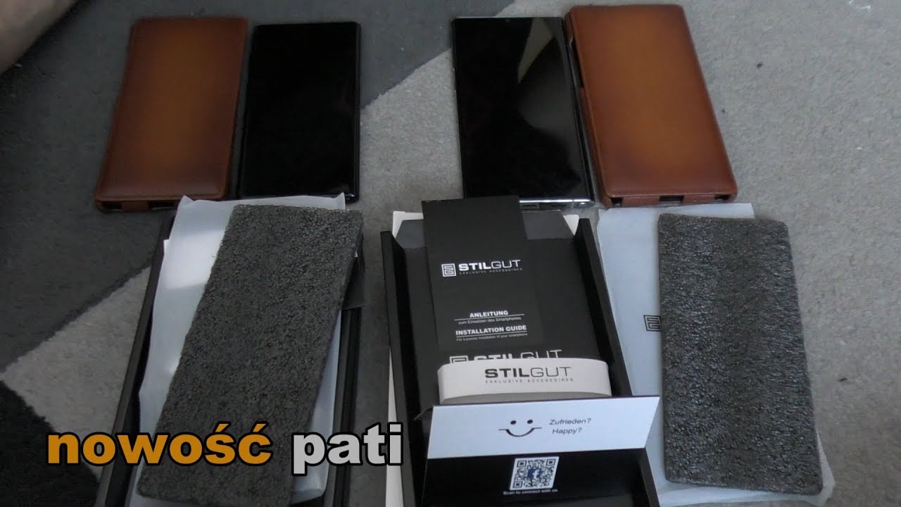 SAMSUNG GALAXY NOTE 10/10+ Plus STILGUT ETUI COVER CASE unboxing pokaz leather sk&oacute;ra nappa