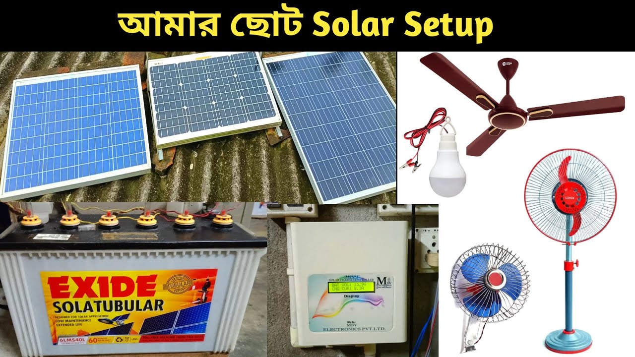 My full Solar Setup Tour | Best small Solar Setup for Home | TechStar Dip