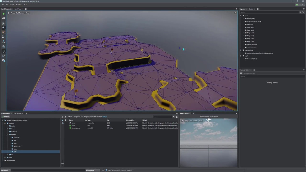 Setting up basic Navigation AI in Stingray: Part 3