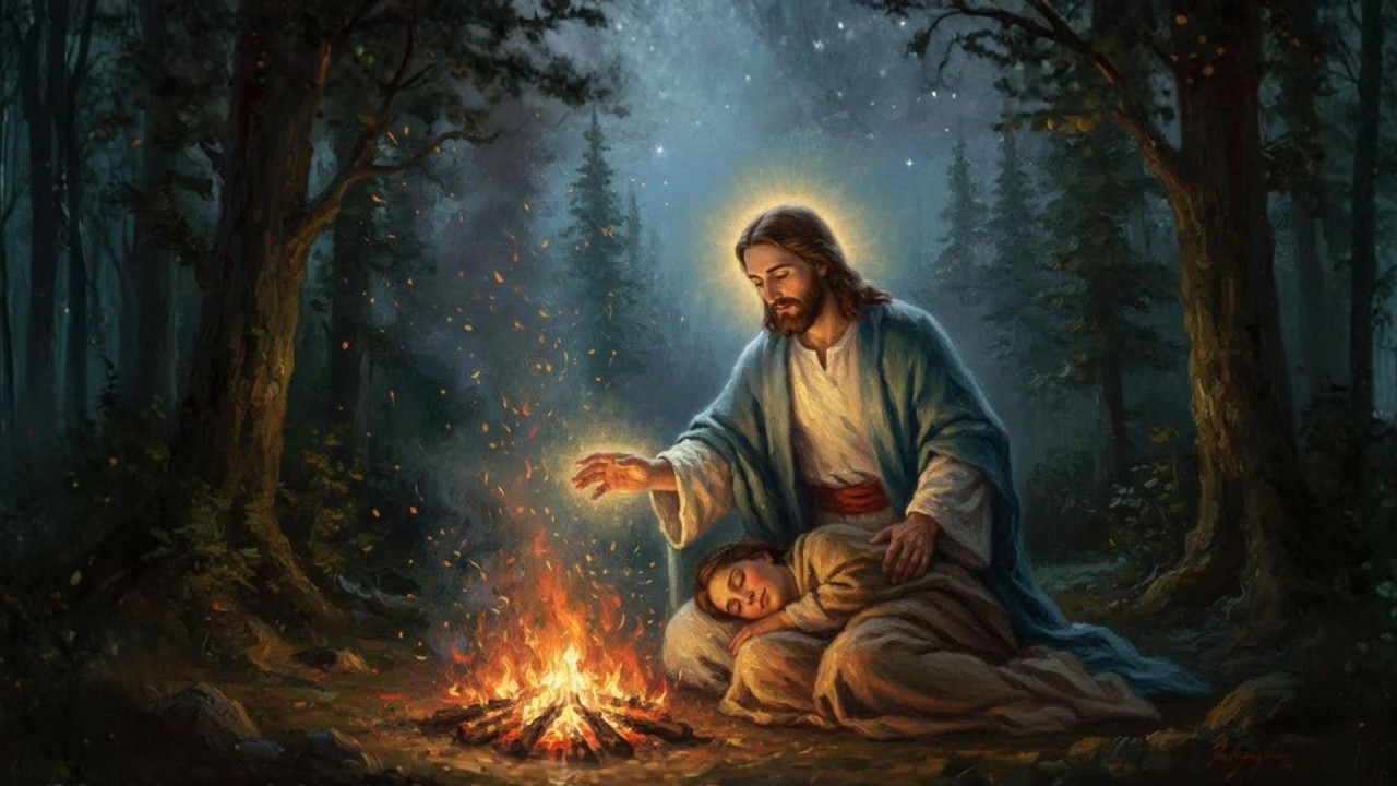 Under His Wings by the Campfire | 3 Hour Night Scripture for Anxiety and Worry