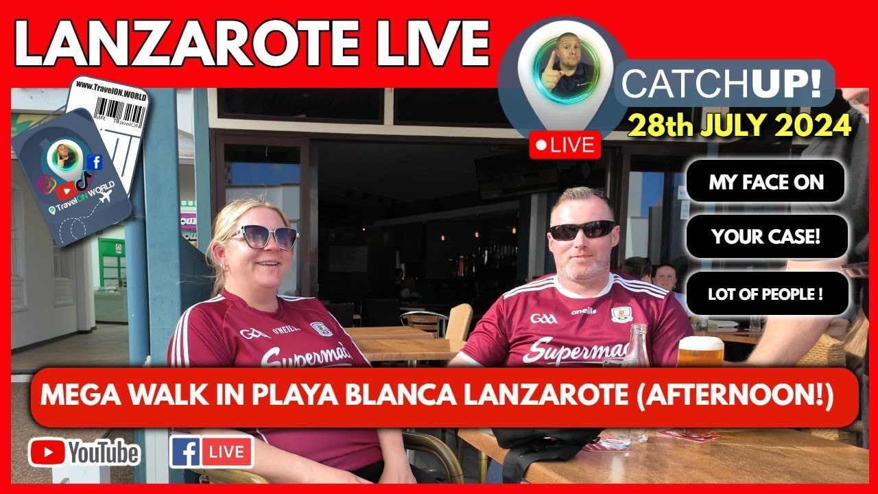 I am spoiling you with an EXTRA 🔴 LIVE CATCHUP! | Walk with me in Playa Blanca Lanzarote.