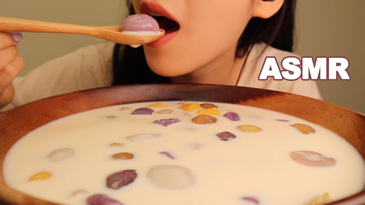 ASMR RICE BALLS 湯圓 TANG YUAN MUKBANG (EATING SOUNDS) | SIK ASMR