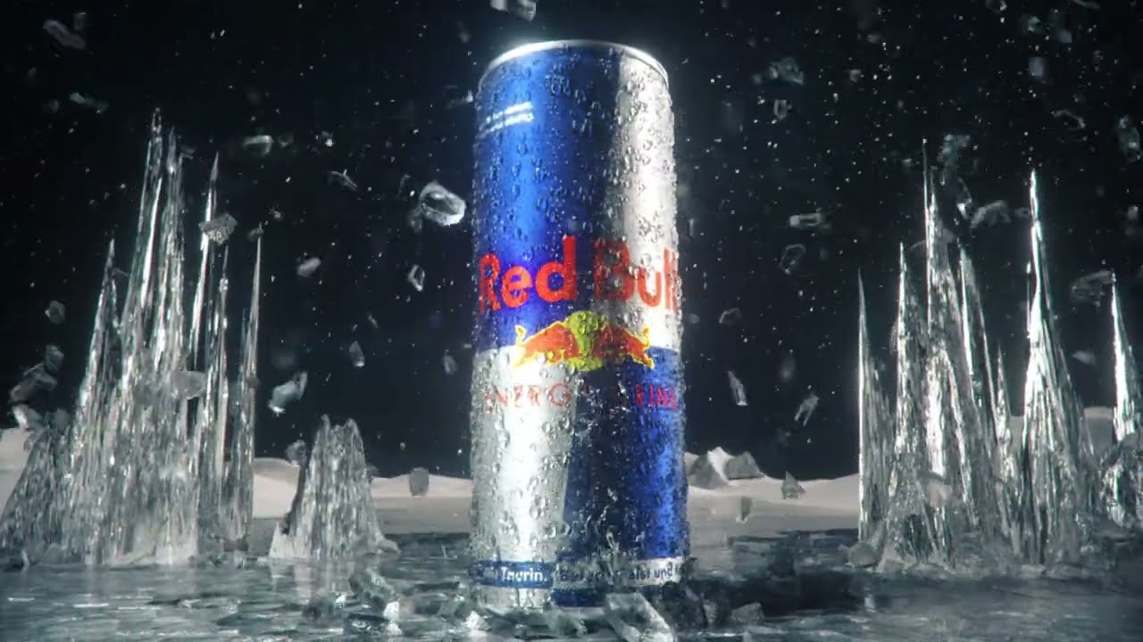 3D Advertisement For Red Bull (Cinema4D, Houdini, After Effects)