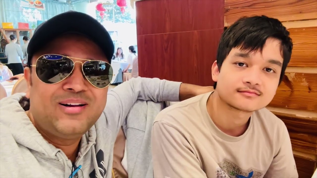Family brunch at a Chinese Muslim Halal restaurant in Shenzhen, China
