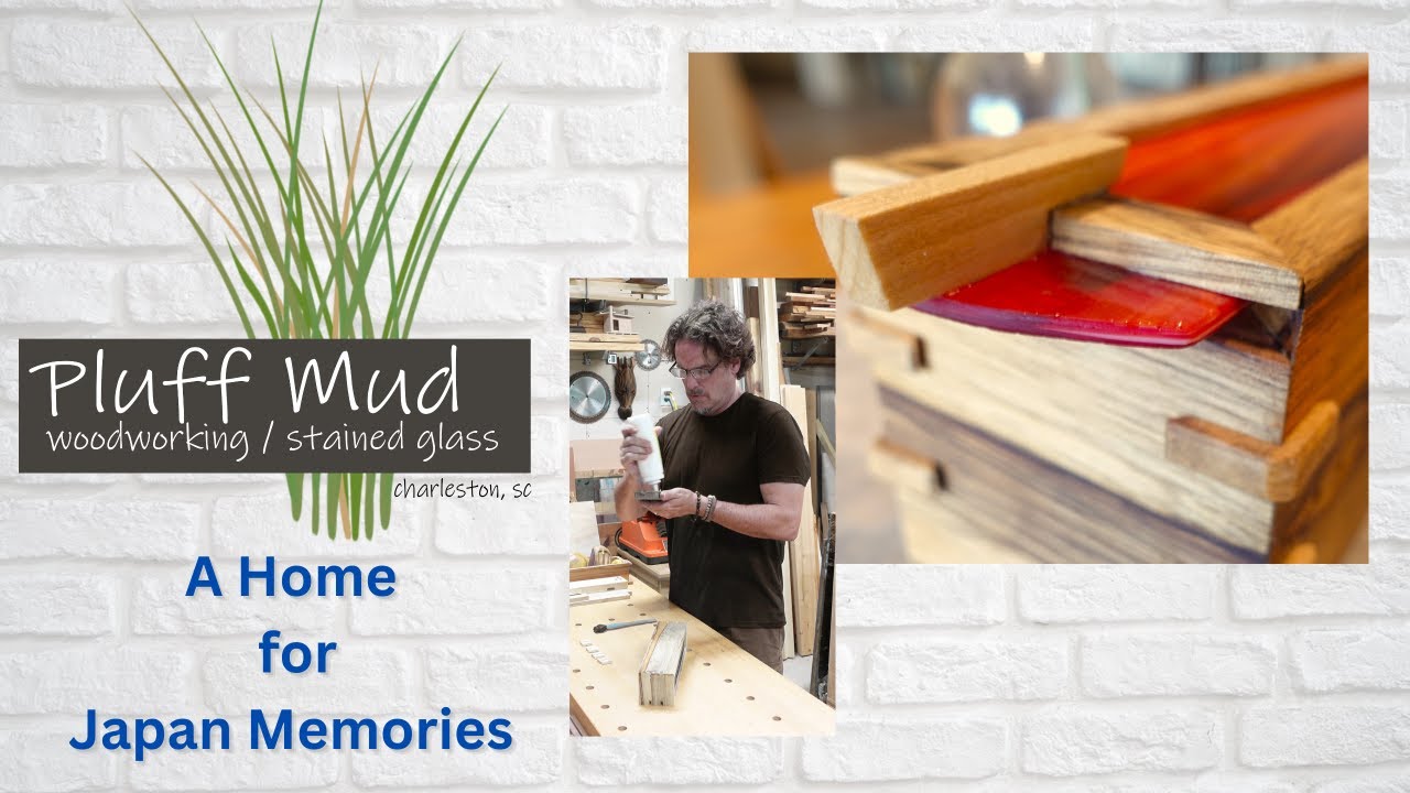 Crafting an Exotic Black Limba Wood & Stained Glass Memory Box for Travel Keepsakes from Japan