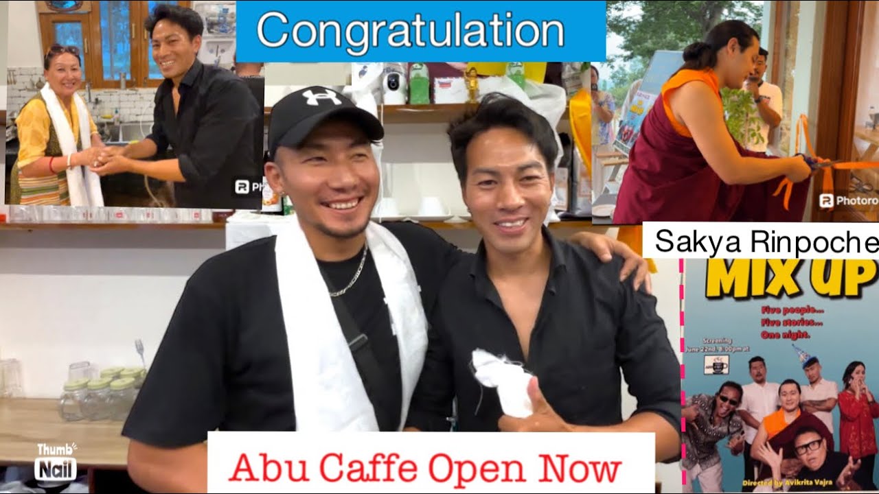 Finally Abu Cafe Opening || Cafe Tour || Congratulation || Sakya Rinpoche || Tibetan Vlogger || vlog