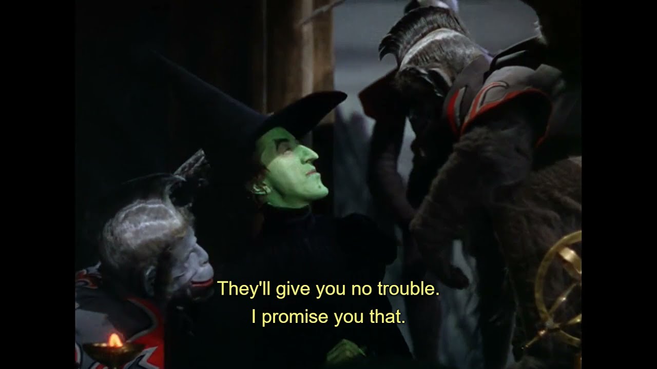 the wizard of oz (1939) - the flying monkeys capture dorothy and toto