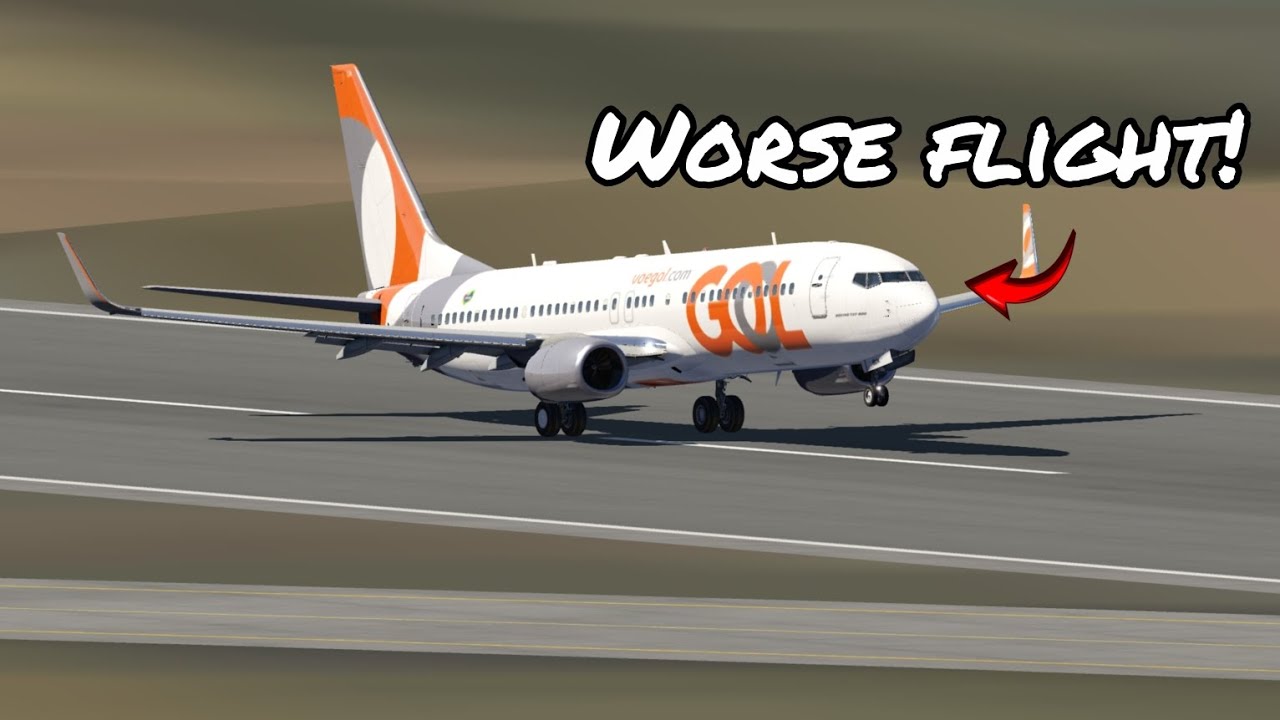 Probably my worse flight ever in aerofly fs global with gol airline's 737 800 flying in Brazil