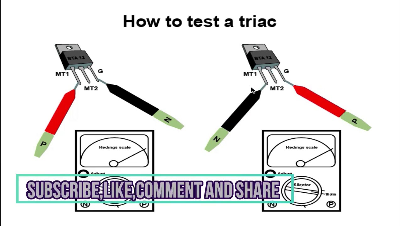 How to test a triac | How to check a triac | ট্রায়াকের ভাল মন্দ পরীক্ষা | ট্রায়াক টেস্ট | ট্রায়াক |