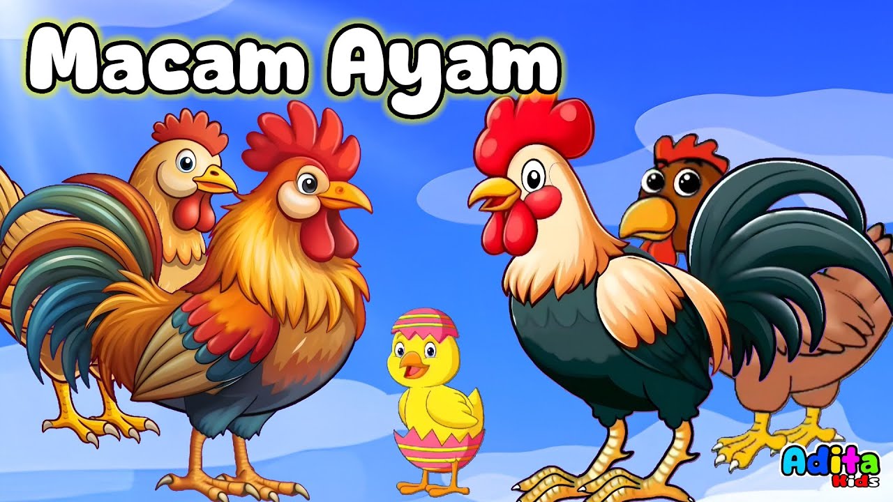 Lagu MACAM MACAM AYAM - Lagu Anak Viral - Lagu Anak Terbaru - Kompilasi Lagu Anak Indonesia Populer
