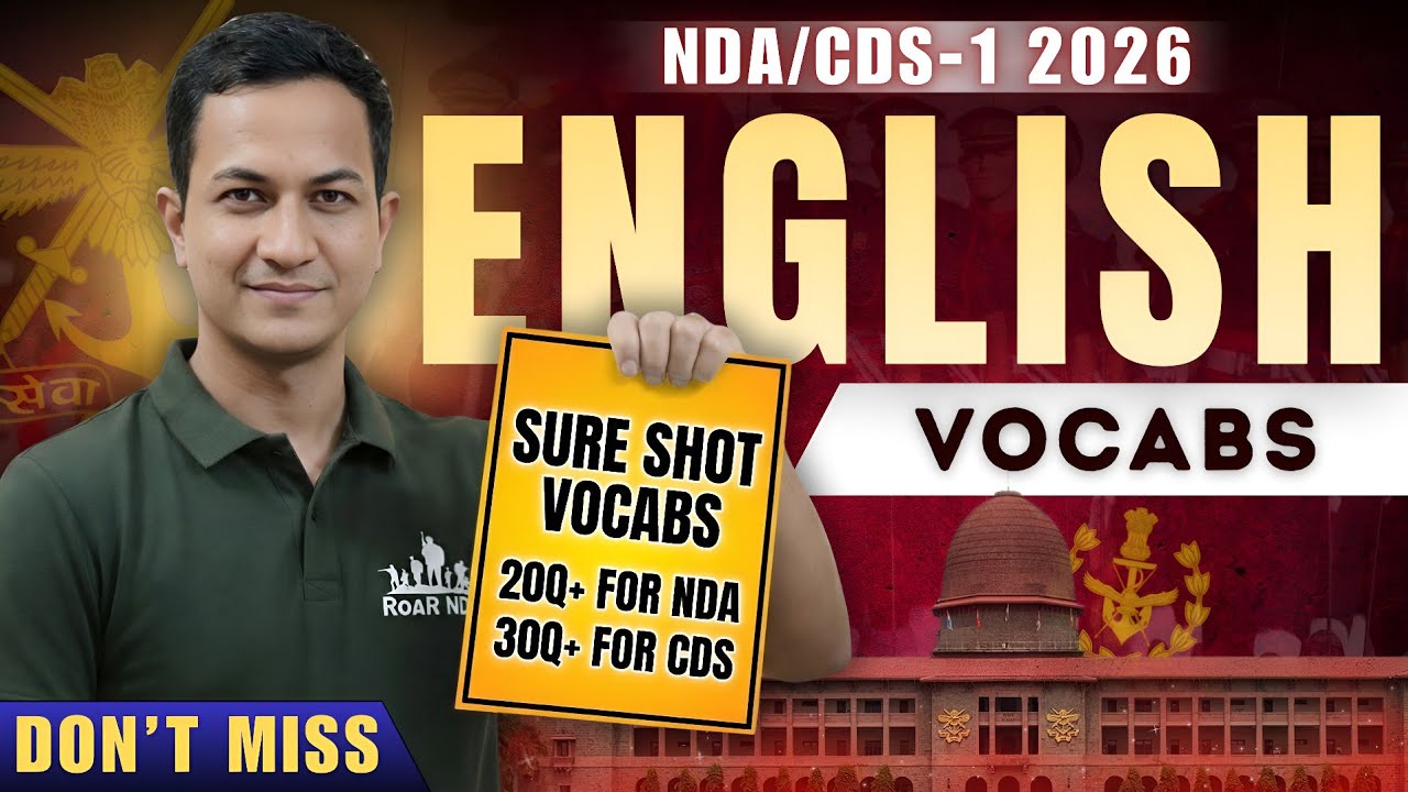 Vocabs😱| Tricks+ Approach+ Source of Important Vocabs for NDA & CDS Exam| Don't Skip😨