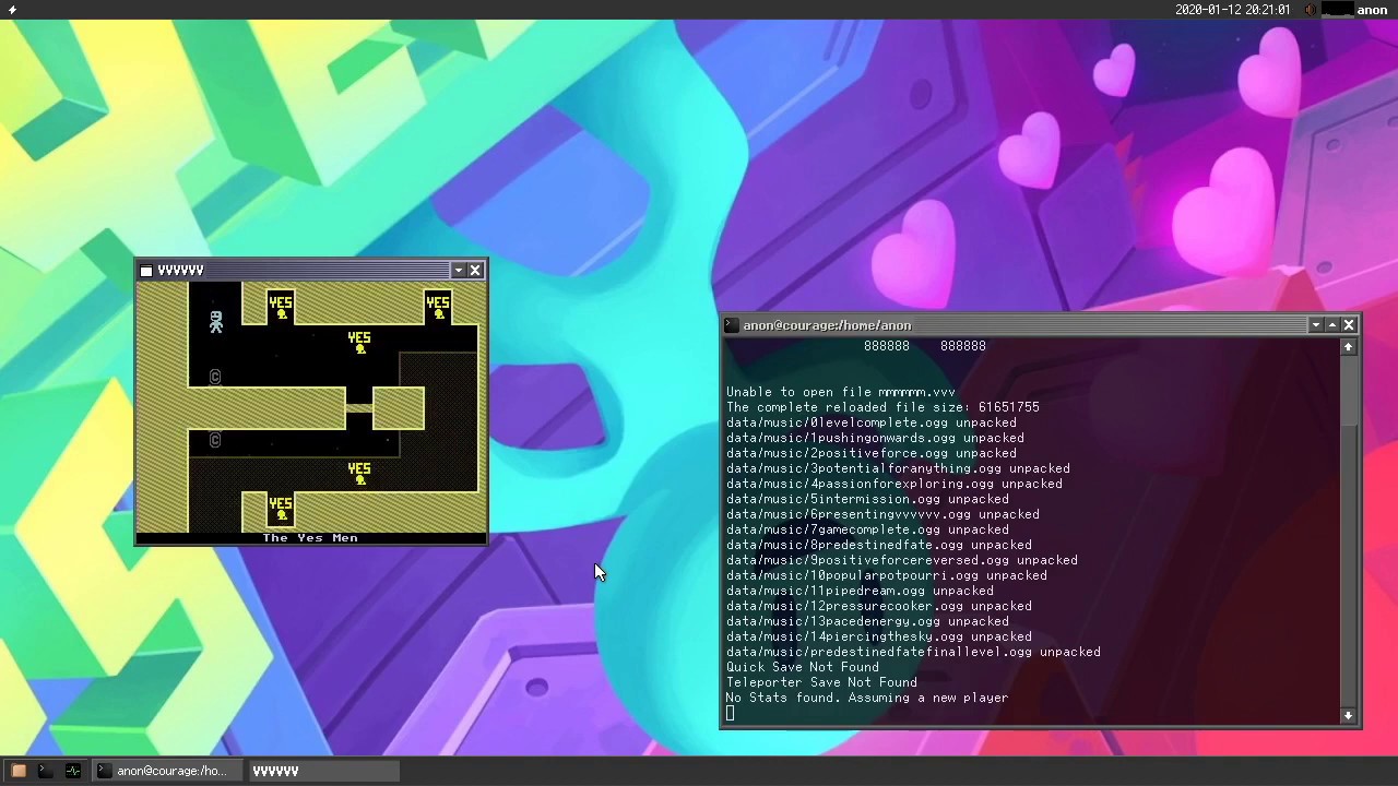 Demo: VVVVVV on SerenityOS