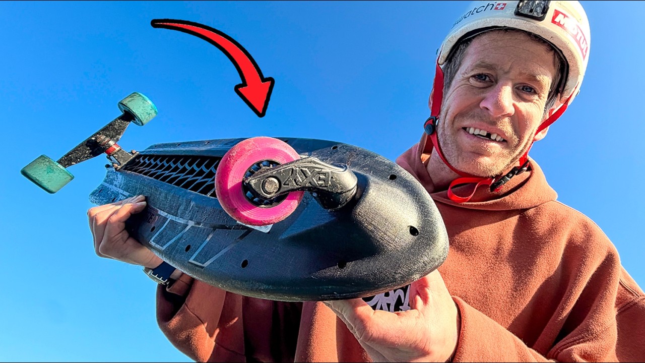 THIS WEIRD 3 WHEEL SKATEBOARD IS SURPRISINGLY FUN!