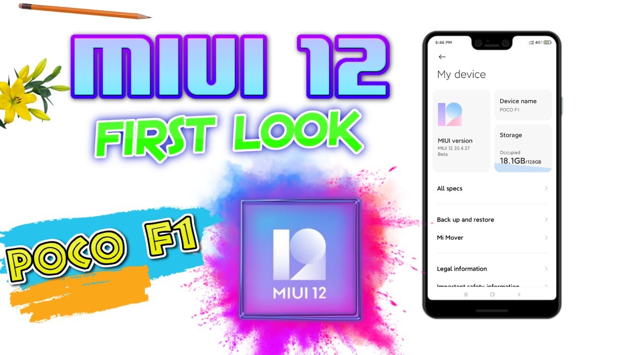 MIUI 12 First Look ||🔥Poco F1