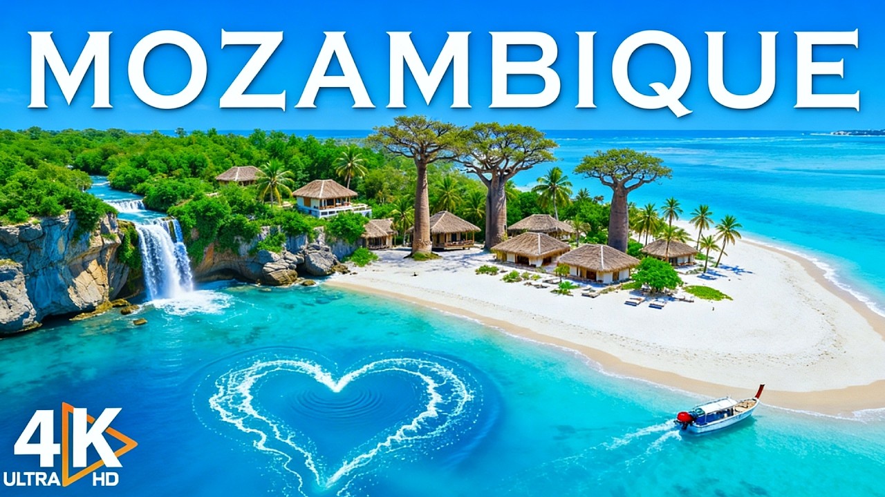Mozambique 4K 🌴 Bazaruto Islands & Indian Ocean Summer Paradise | Video 4K UHD